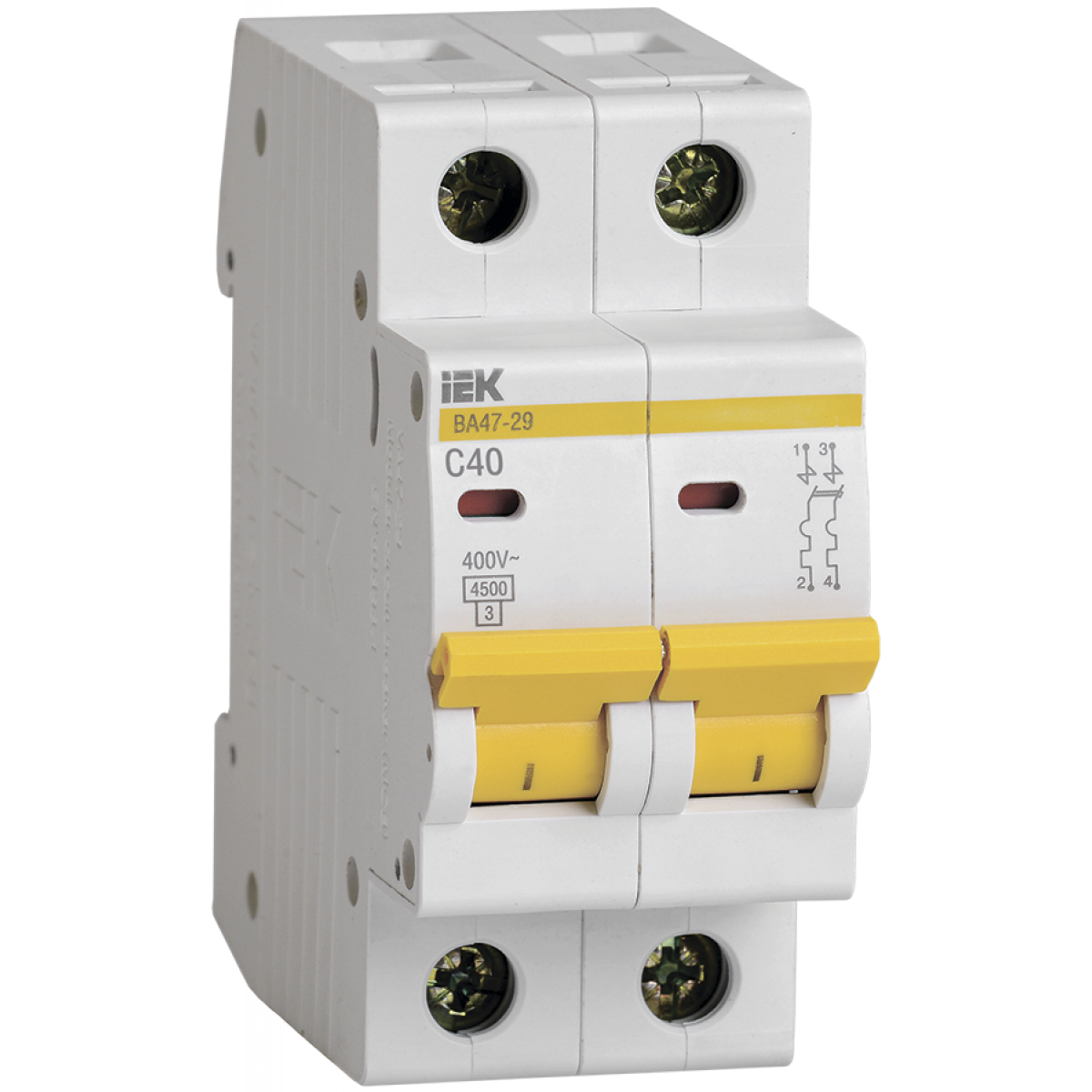 Авт. вимк. ВА47-29 2P 40A 4,5кА х-ка C IEK