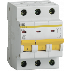Автоматичний вимикач ВА47-29 3P 50A 4,5кА х-ка C
