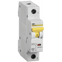 Авт.викл. ВА 47-60 1Р 25А 6 кА х-ка B IEK