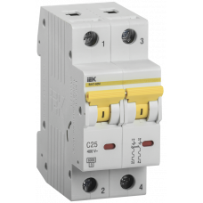 Автоматичний вимикач ВА 47-60 2Р 25А 6 кА х-ка C