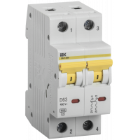 Автоматичний вимикач ВА 47-60 1Р 63А 6 кА х-ка D