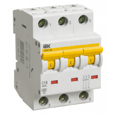 Автоматичний вимикач ВА 47-60 3Р 32А 6 кА х-ка D