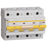 Автоматичний вимикач ВА 47-100 4Р 63А 10 кА х-ка C