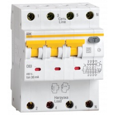 Автоматический выключатель дифф. тока АВДТ34 C10 10мА