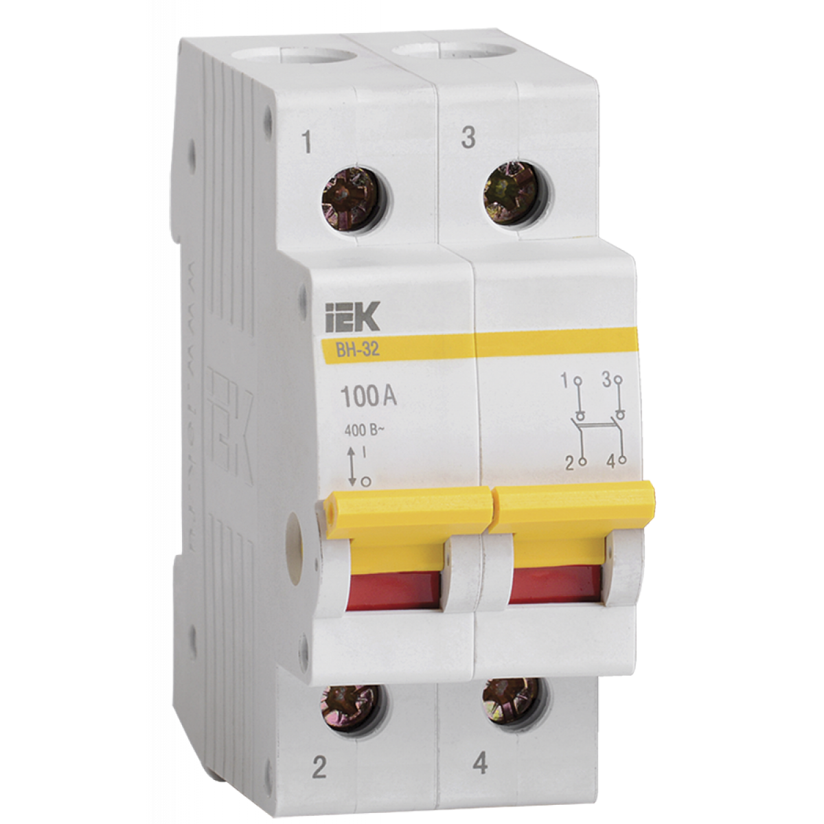 Вимикач навантаження ВН-32 2Р 100А IEK