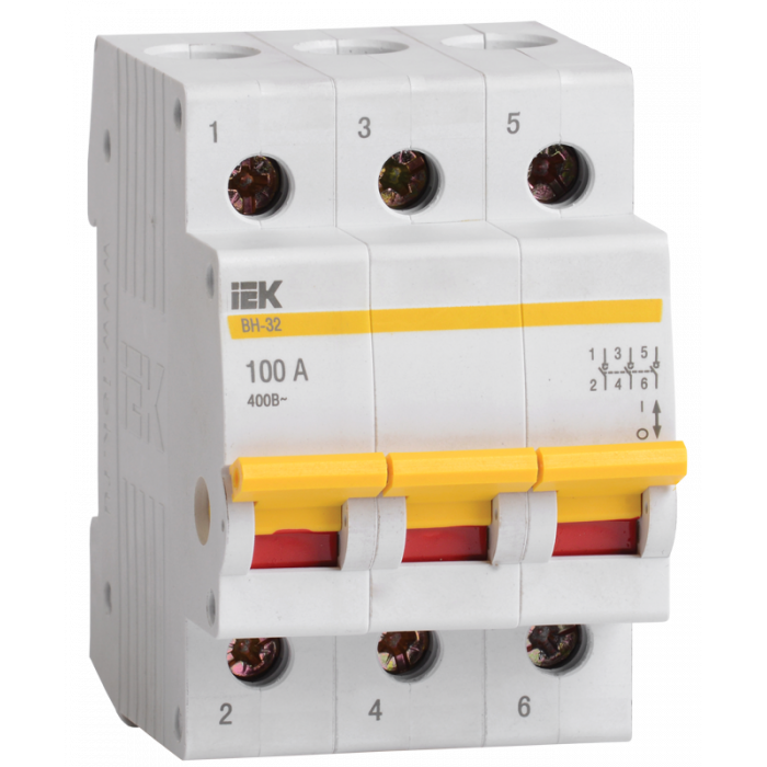 Выключатель нагрузки ВН-32 3Р 100А IEK
