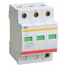 Огр. имп. перенапр. ОПС1-C 3P In=20kA Un=400B Im=40kA