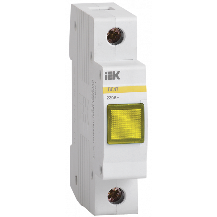 Сигнальная лампа ЛС-47 (желтая) (неон) IEK