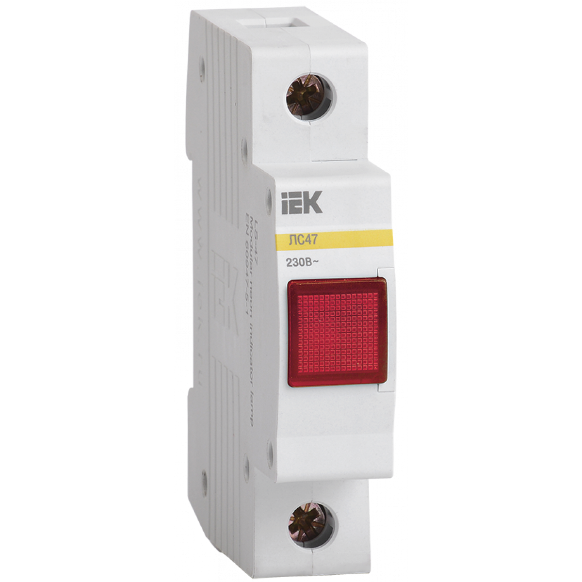 Сигнальна лампа ЛС-47 (червона) (неон) IEK