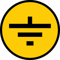 Самоклеюча етикетка: 30х30 мм, символ 