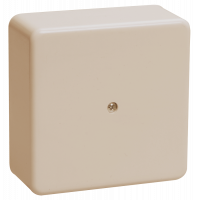 Коробка КМ41212-02 распаячная для о/п 75х75х20мм слон.кость (с конт.гр)