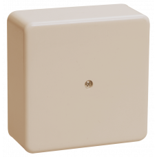 Коробка КМ41212-02 распаячная для о/п 75х75х20мм слон.кость (с конт.гр)