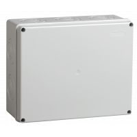 Коробка КМ41271 розпаювальна для о/п 240х195х90 мм IP44 (RAL7035, кабельні вводи 5 шт)