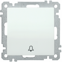 ВК01-14-0-ББ Вимикач кнопковий 1кл серія BOLERO (білий) (EVB14-K01-10) ІЕК