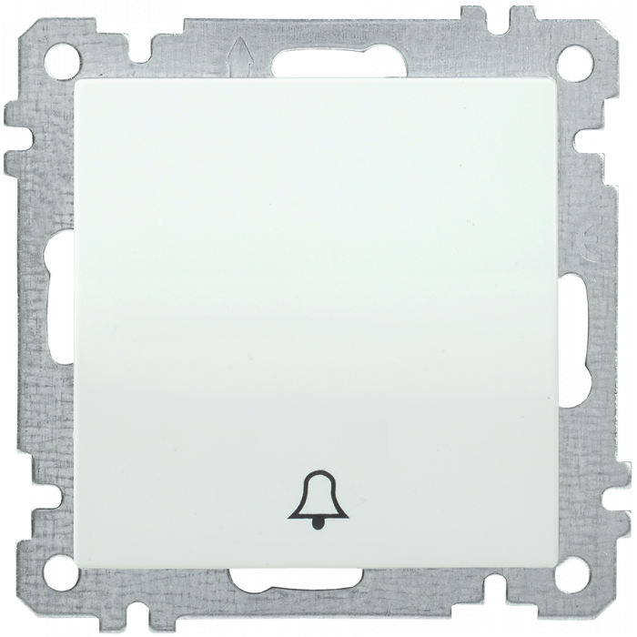 ВК01-14-0-ББ Выключатель кнопочный 1кл серия BOLERO (белый) (EVB14-K01-10) ІЕК