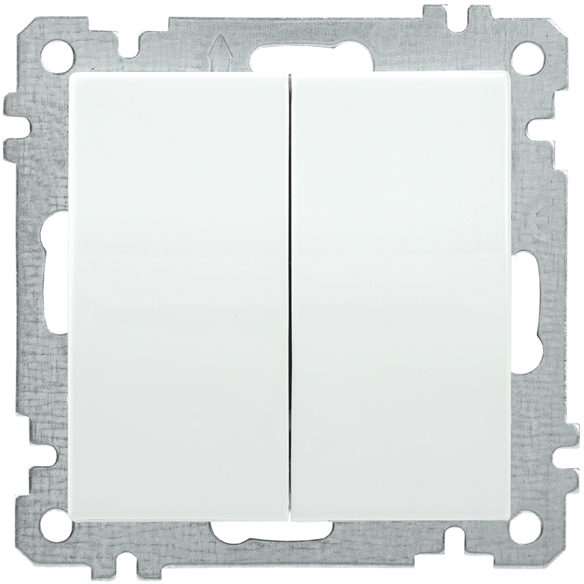 ВК02-00-0-ББ Вимикач 2кл серія BOLERO (білий) (EVB20-K01-10) ІЕК