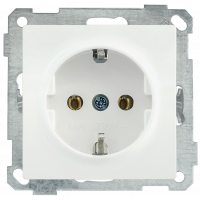 РС01-01-0-ББ Розетка із з/к без з/ш серія BOLERO (білий) (ERB11-K01-16) ІЕК