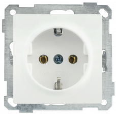 РС01-01-0-ББ Розетка с з/к без з/ш серия BOLERO (белый) (ERB11-K01-16) ІЕК