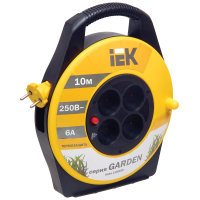 Катушка УК10 с т/з 4 места 2Р/10м 2х0,75 мм2 