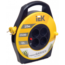 Катушка УК10 с т/з 4 места 2Р/10м 2х0,75 мм2 