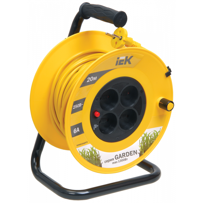 Катушка УК20 с т/з 4 места 2Р/20м 2х0,75 мм2 