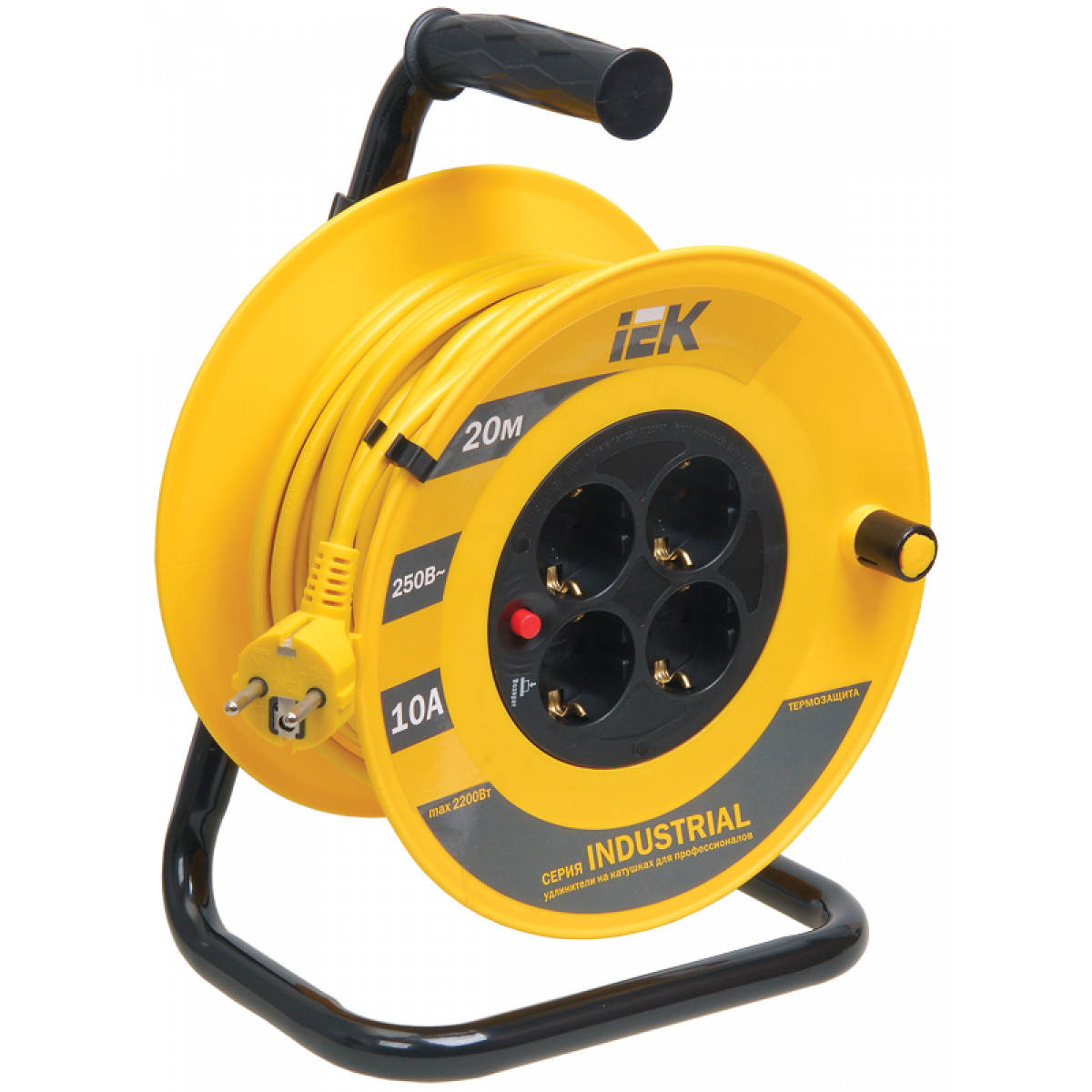 Котушка УК20 з т/з 4 місця 2Р+PЕ/20м 3х1,0 мм2 