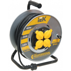 Катушка УК40 на мет с т/з 4 места 2Р+PЕ/40м КГ 3х1,5мм2 IP44 