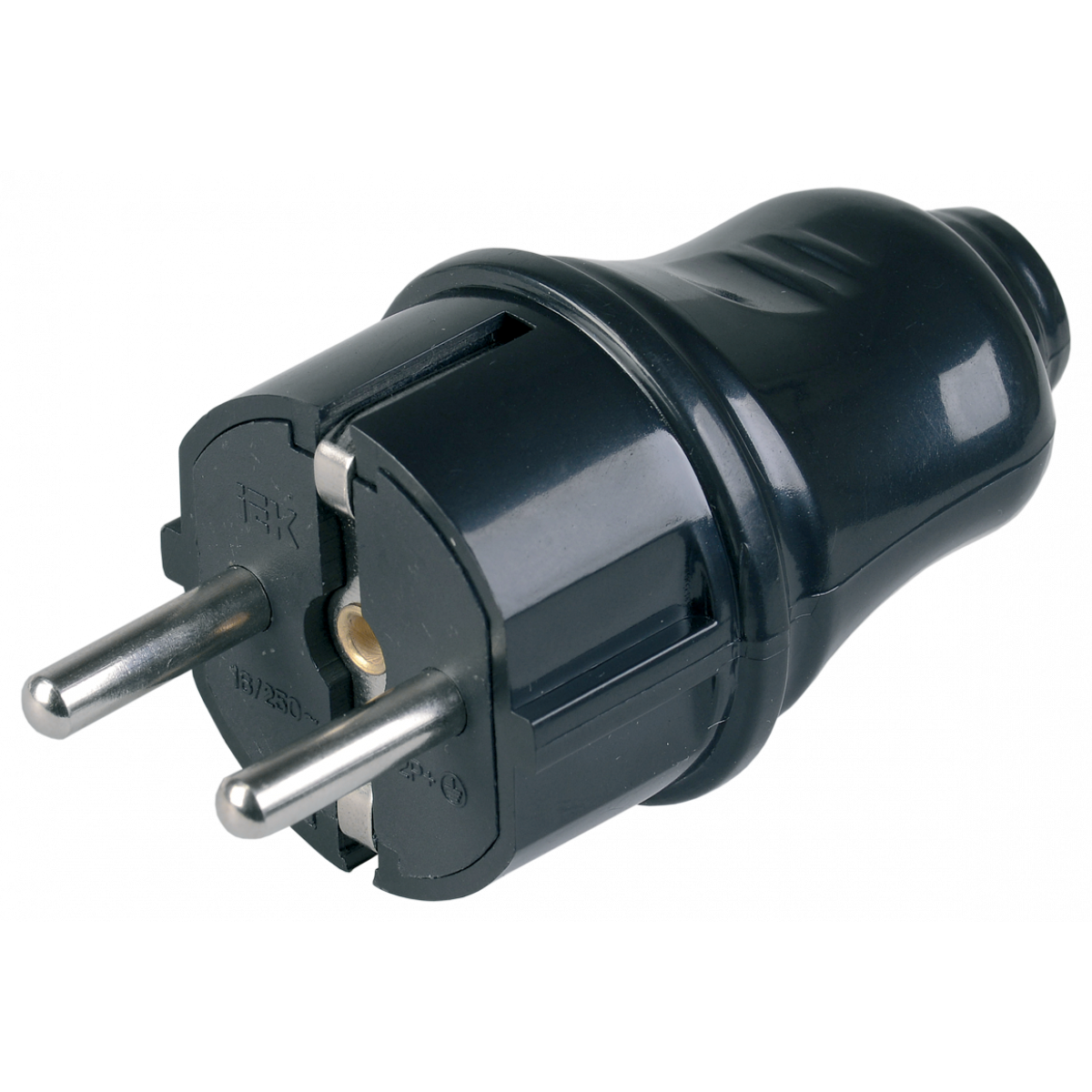 ВПп10-02-Ст Вилка розбірна пряма з з/к 16А чорна