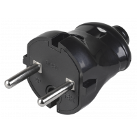 ВПп20-02-Ст Вилка розбірна без з/к 6А чорна