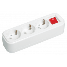 Розетка переносная разб. К03 3 места CLASSIC IEK