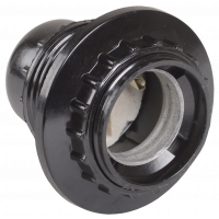 Пкб27-04-К11 Патрон карболитовый с кольцом, Е27, черный, индивидуальный пакет, IEK