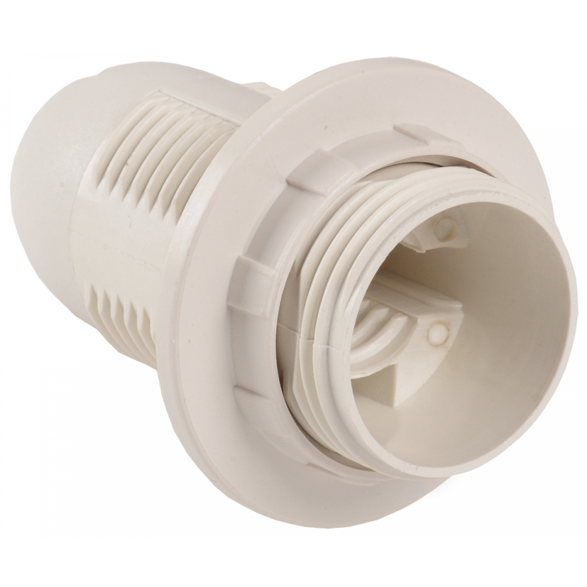 Ппл14-02-К12 Патрон пластик з кільцем, Е14, білий, індивідуальний пакет, IEK