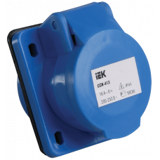 Розетка 413 скрытая 2Р+Е 16А 220В IP44 ИЭК