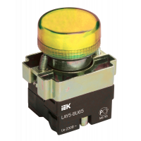 Індикатор LAY5-BU65 жовтого кольору d22мм ІЕК