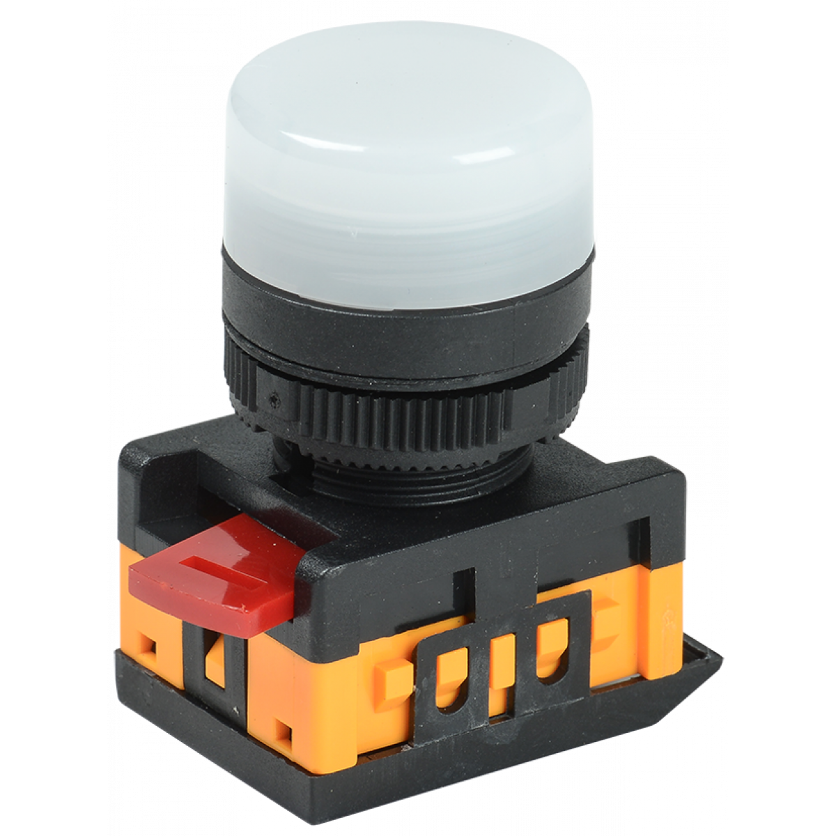 Лампа AL-22TE сигнальна d22мм білий неон/240В циліндр IEK