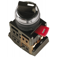 Перемикач АС-22 чорний на 2 фікс.положення IO 1з+1р ІЕК