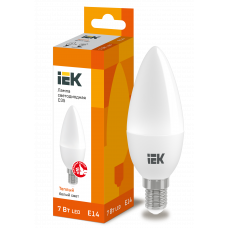 Лампа светодиодная ECO C35 свеча 7Вт 230В 3000К E14 (LLE-C35-7-230-30-E14) ІЕК