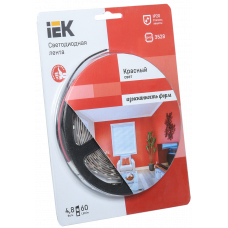 Стрічка LED 5м блістер LSR-3528R60-4.8-IP20-12V IEK-eco