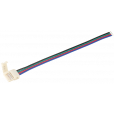 Коннектор 5шт RGB 10 мм ( - 15 см - разъем) IEK