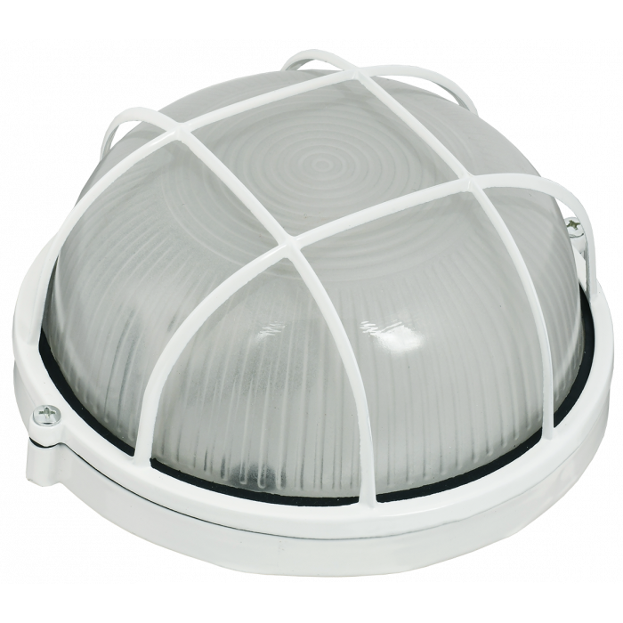 Светильник НПП1302 белый/круг с реш.60Вт IP54  IEK