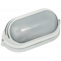 Светильник НПП1407 белый/овал ресничка 60Вт IP54 ИЭК
