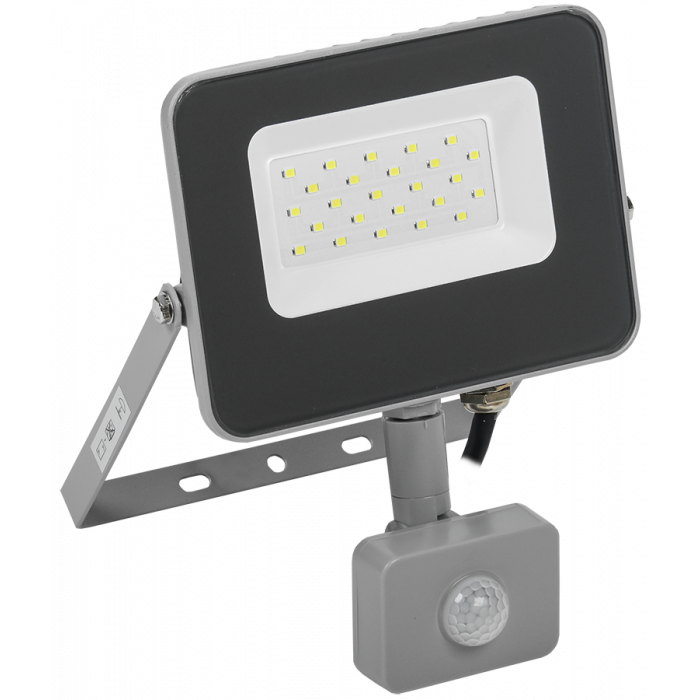 Прожектор СДО 07-20Д светодиодный серый с ДД IP44 (LPDO702-20-K03) ІЕК