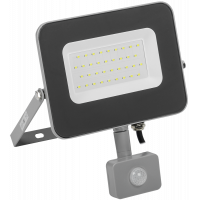 Прожектор СДО 07-30Д сірий світлодіодний з ДД IP44 (LPDO702-30-K03) ІЕК