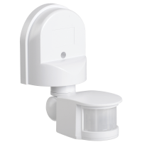 Датчик движения ДД 008 белый, макс. нагрузка 1100Вт, угол обзора 180град., дальность 12м, IP44, ИЭК