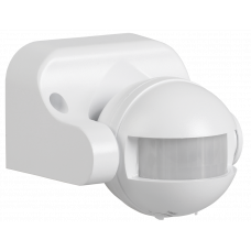 Датчик движения ДД 009 белый, макс. нагрузка 1100Вт, угол обзора 180град., дальность 12м, IP44, ИЭК