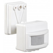 Датчик движения ДД 017 белый, макс. нагрузка 1100Вт, угол обзора 120град., дальность 12м, IP44, ИЭК