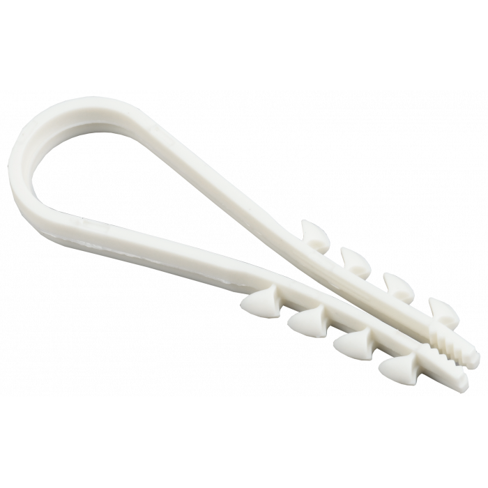 Дюбель хомут 11-18мм нейлон белый (100шт) IEK