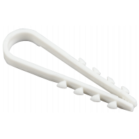 Дюбель хомут 5-10мм білий нейлон d=5 мм (100шт)