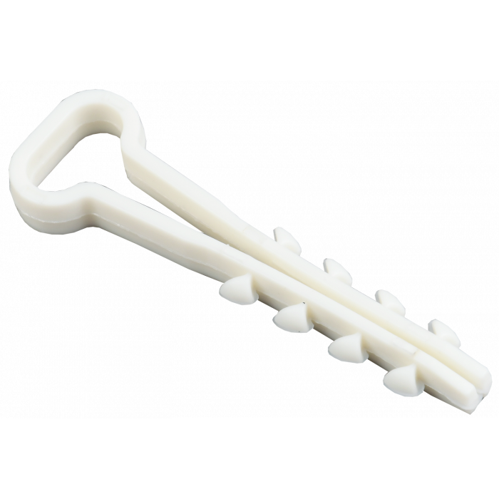 Дюбель хомут 5х8мм нейлон белый (100шт) IEK