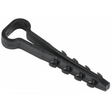 Дюбель хомут 5х8мм нейлон черный (100шт) ИЭК